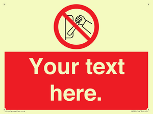 Custom Do Not Operate Sign